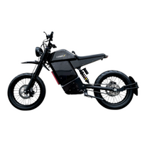 Black electric bike on a white background