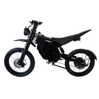 Black electric bike on a white background